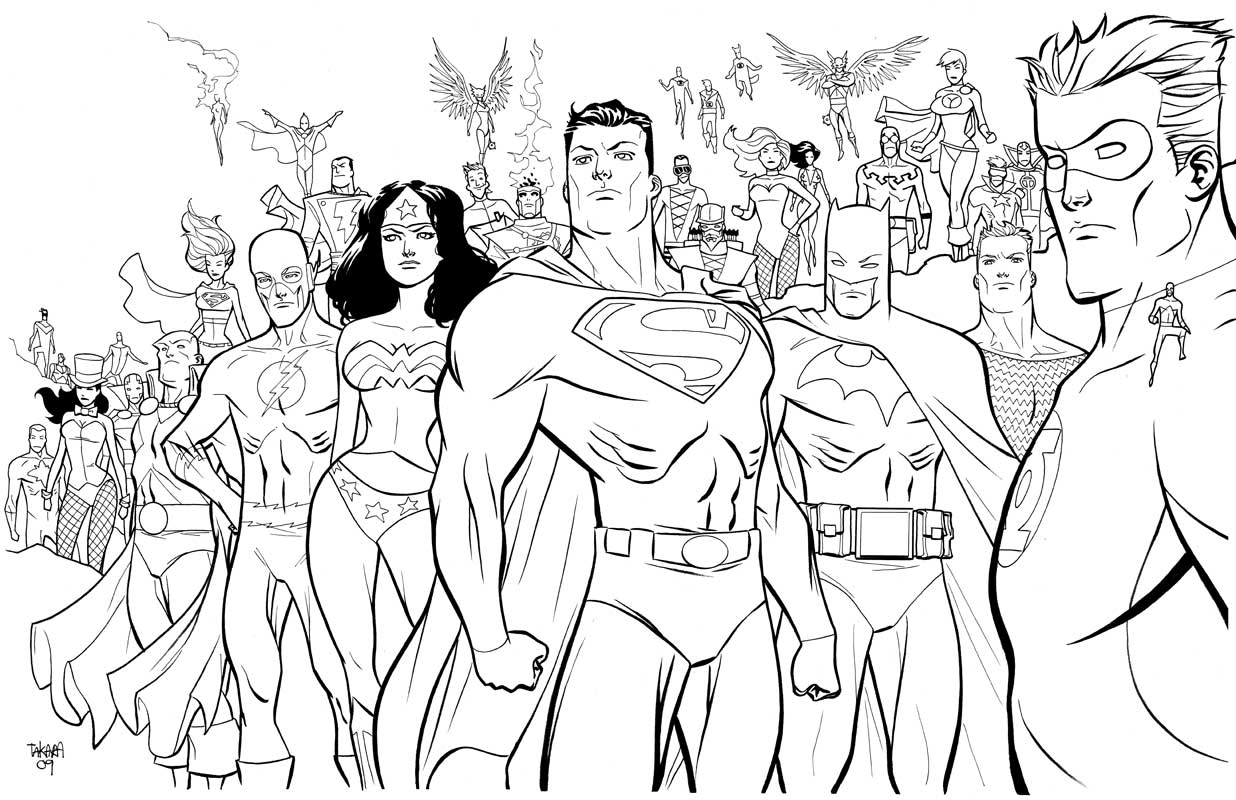 Dibujo para colorear: DC Comics Super Heroes (Superhéroes) #80122 - Dibujos para Colorear e Imprimir Gratis