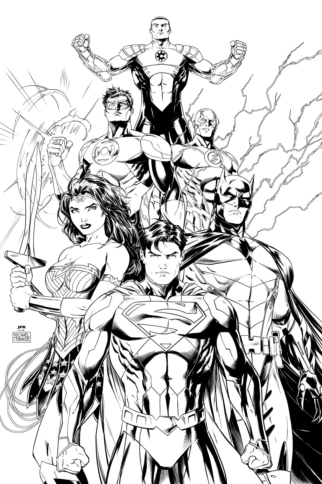 Dibujo para colorear: DC Comics Super Heroes (Superhéroes) #80173 - Dibujos para Colorear e Imprimir Gratis