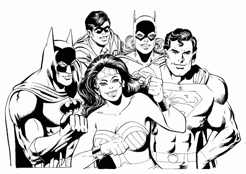 Dibujo para colorear: DC Comics Super Heroes (Superhéroes) #80182 - Dibujos para Colorear e Imprimir Gratis