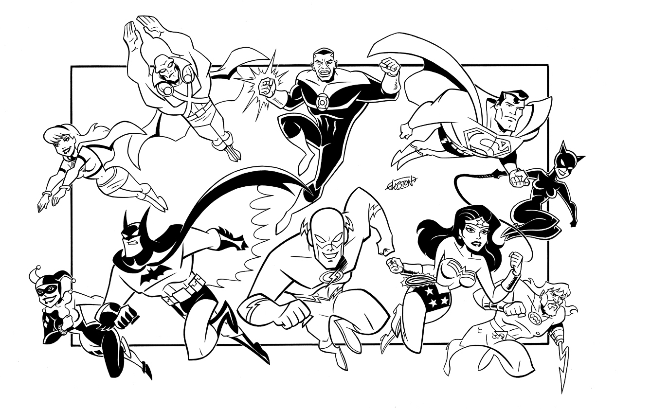 Dibujo para colorear: DC Comics Super Heroes (Superhéroes) #80438 - Dibujos para Colorear e Imprimir Gratis