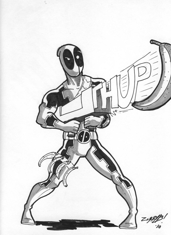 Dibujo para colorear: Deadpool (Superhéroes) #82856 - Dibujos para Colorear e Imprimir Gratis