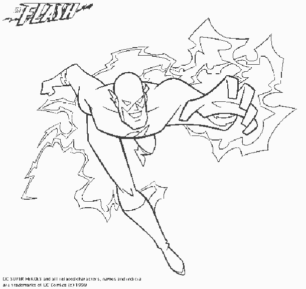Dibujo para colorear: Flash (Superhéroes) #83375 - Dibujos para Colorear e Imprimir Gratis
