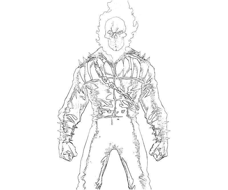 Dibujo para colorear: Ghost Rider (Superhéroes) #82028 - Dibujos para Colorear e Imprimir Gratis