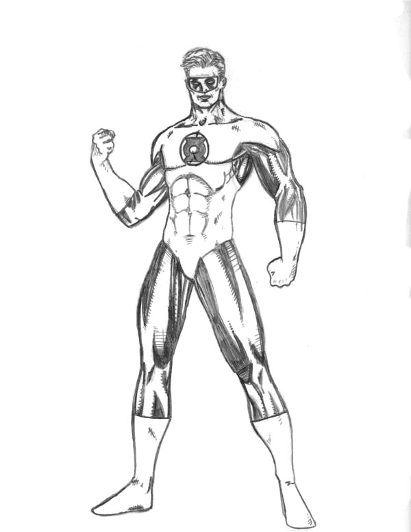Dibujo para colorear: Green Lantern (Superhéroes) #81291 - Dibujos para Colorear e Imprimir Gratis