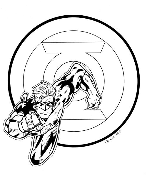 Dibujo para colorear: Green Lantern (Superhéroes) #81318 - Dibujos para Colorear e Imprimir Gratis