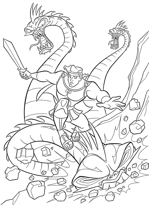 Dibujo para colorear: Hercules (Superhéroes) #84200 - Dibujos para Colorear e Imprimir Gratis