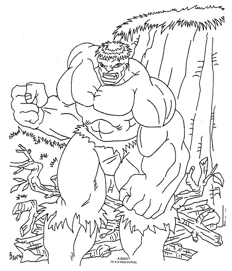Dibujo para colorear: Hulk (Superhéroes) #79018 - Dibujos para Colorear e Imprimir Gratis
