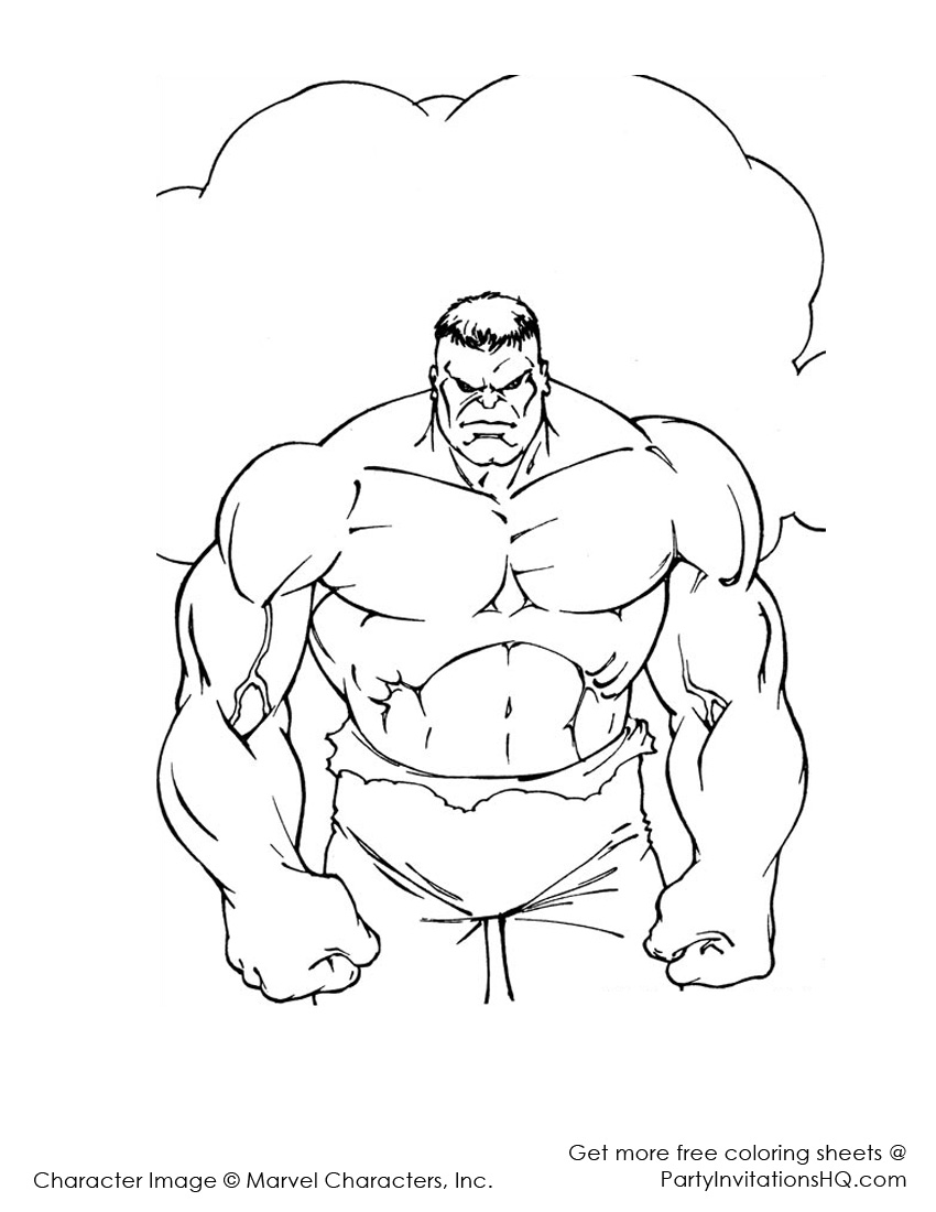 Dibujo para colorear: Hulk (Superhéroes) #79020 - Dibujos para Colorear e Imprimir Gratis