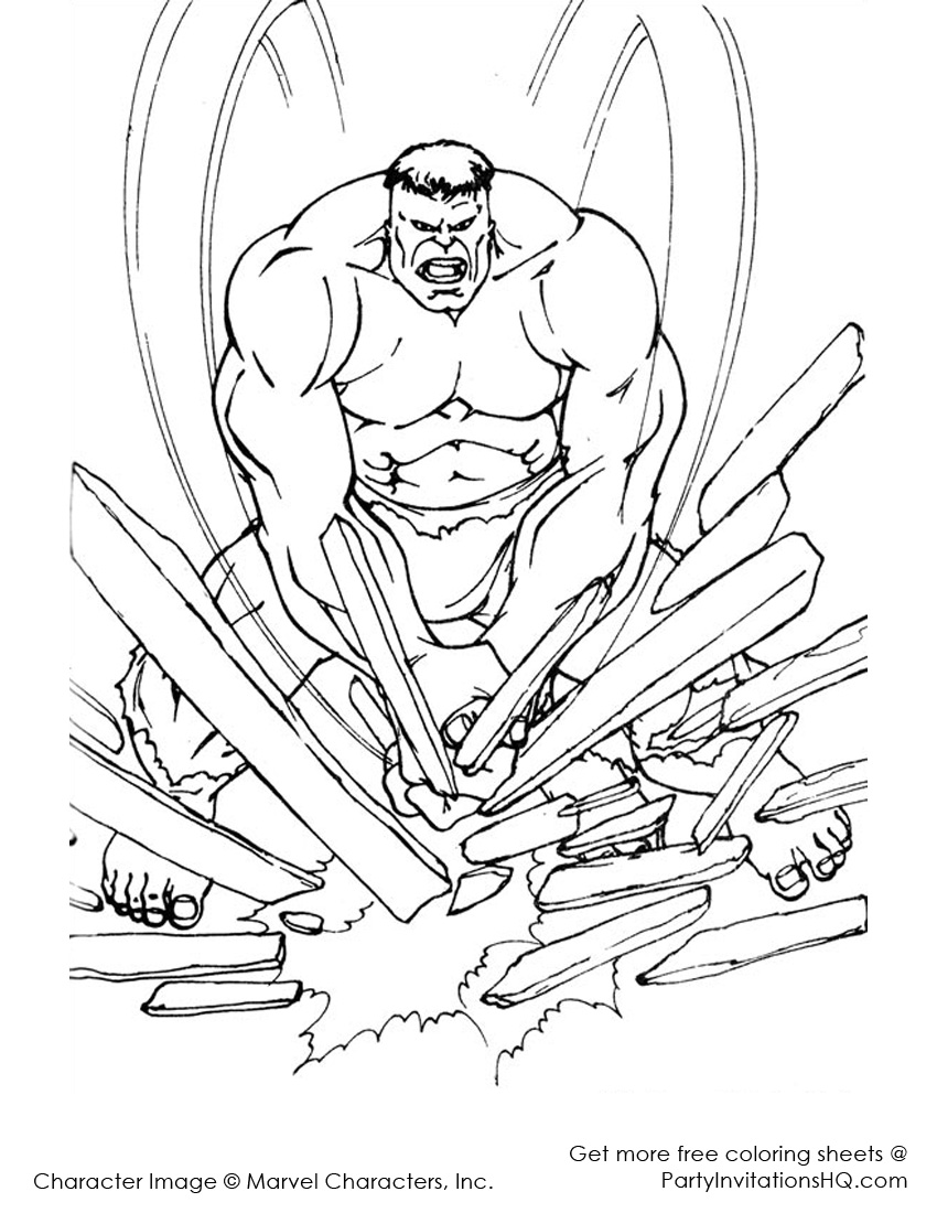 Dibujo para colorear: Hulk (Superhéroes) #79021 - Dibujos para Colorear e Imprimir Gratis