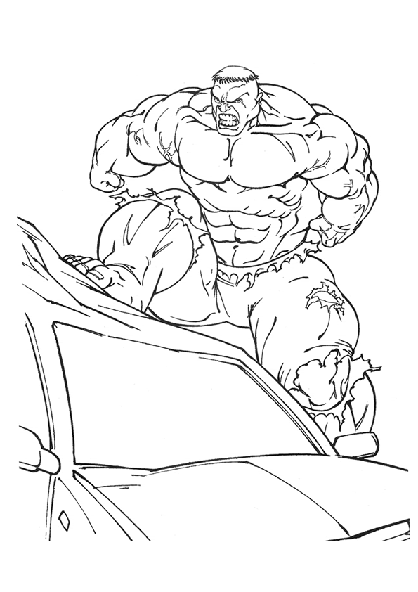 Dibujo para colorear: Hulk (Superhéroes) #79041 - Dibujos para Colorear e Imprimir Gratis