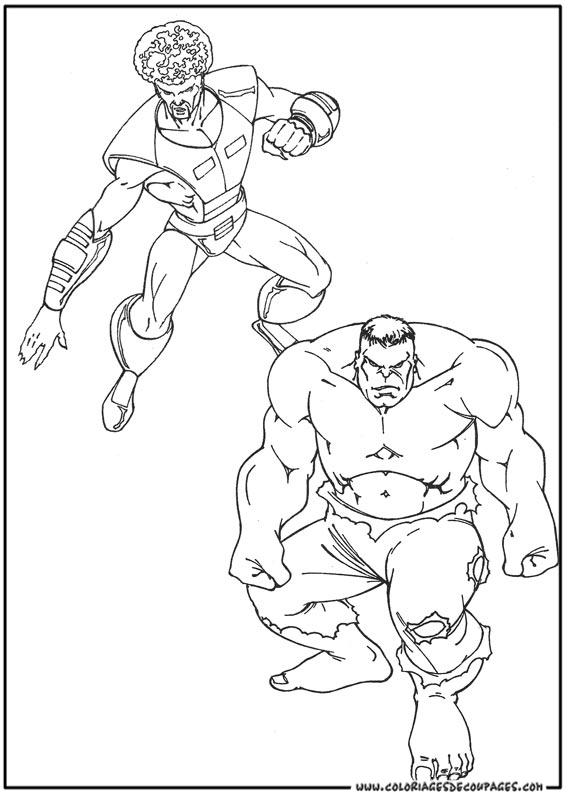 Dibujo para colorear: Hulk (Superhéroes) #79053 - Dibujos para Colorear e Imprimir Gratis