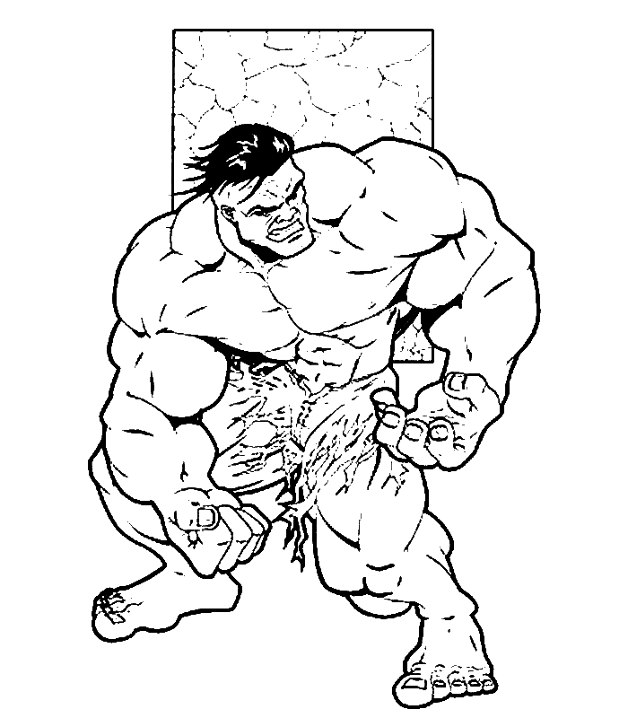 Dibujo para colorear: Hulk (Superhéroes) #79054 - Dibujos para Colorear e Imprimir Gratis