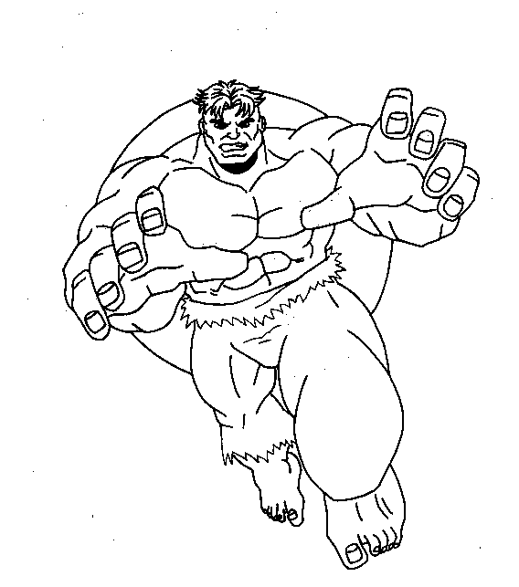 Dibujo para colorear: Hulk (Superhéroes) #79060 - Dibujos para Colorear e Imprimir Gratis