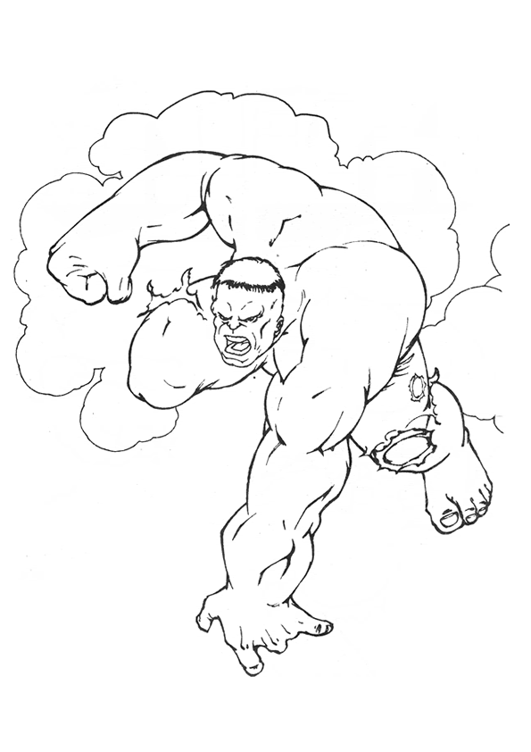 Dibujo para colorear: Hulk (Superhéroes) #79075 - Dibujos para Colorear e Imprimir Gratis