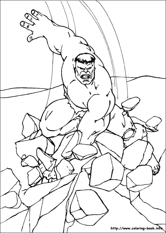 Dibujo para colorear: Hulk (Superhéroes) #79094 - Dibujos para Colorear e Imprimir Gratis