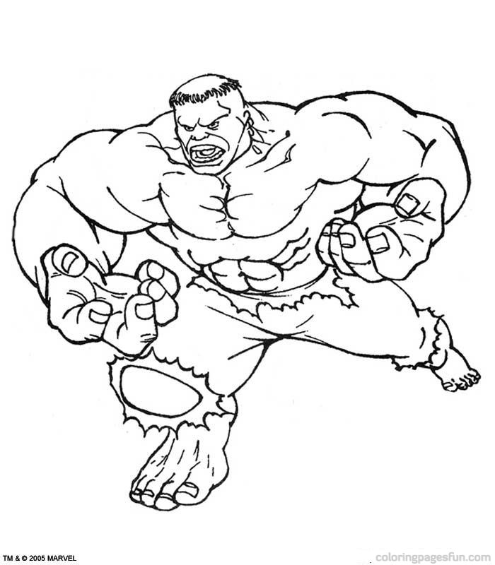 Dibujo para colorear: Hulk (Superhéroes) #79109 - Dibujos para Colorear e Imprimir Gratis