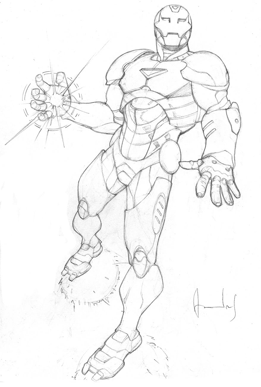 Dibujo para colorear: Iron Man (Superhéroes) #80695 - Dibujos para Colorear e Imprimir Gratis