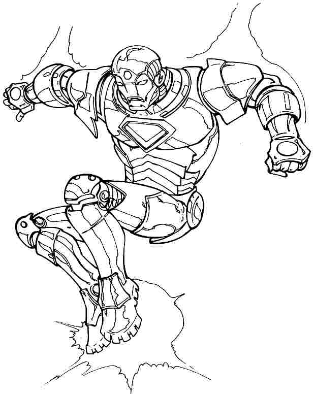Dibujo para colorear: Iron Man (Superhéroes) #80718 - Dibujos para Colorear e Imprimir Gratis