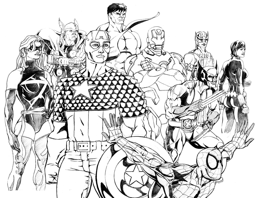 Dibujo para colorear: Marvel Super Heroes (Superhéroes) #79953 - Dibujos para Colorear e Imprimir Gratis