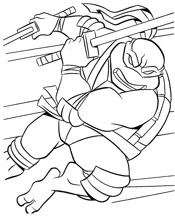 Dibujo para colorear: Ninja Turtles (Superhéroes) #75355 - Dibujos para Colorear e Imprimir Gratis
