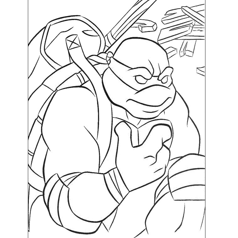 Dibujo para colorear: Ninja Turtles (Superhéroes) #75378 - Dibujos para Colorear e Imprimir Gratis