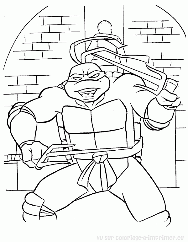 Dibujo para colorear: Ninja Turtles (Superhéroes) #75429 - Dibujos para Colorear e Imprimir Gratis