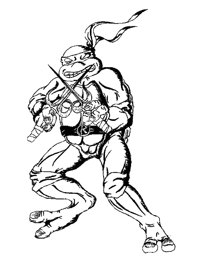 Dibujo para colorear: Ninja Turtles (Superhéroes) #75487 - Dibujos para Colorear e Imprimir Gratis