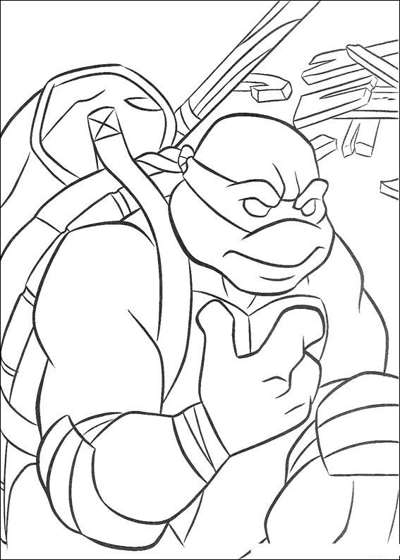 Dibujo para colorear: Ninja Turtles (Superhéroes) #75627 - Dibujos para Colorear e Imprimir Gratis
