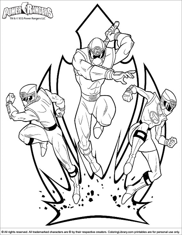 Dibujo para colorear: Power Rangers (Superhéroes) #49995 - Dibujos para Colorear e Imprimir Gratis