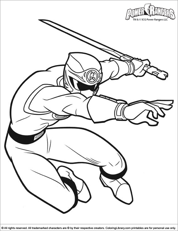 Dibujo para colorear: Power Rangers (Superhéroes) #50053 - Dibujos para Colorear e Imprimir Gratis