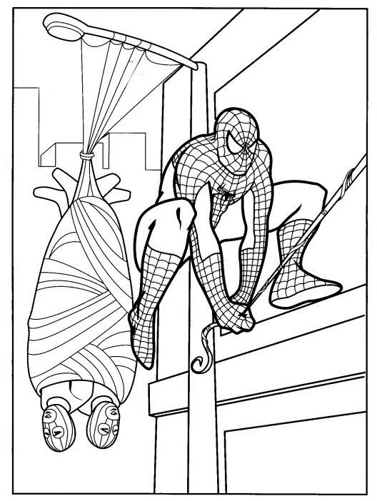 Dibujo para colorear: Spiderman (Superhéroes) #78654 - Dibujos para Colorear e Imprimir Gratis
