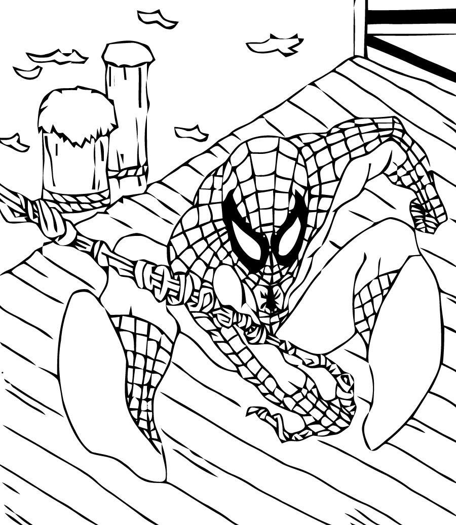 Dibujo para colorear: Spiderman (Superhéroes) #78708 - Dibujos para Colorear e Imprimir Gratis