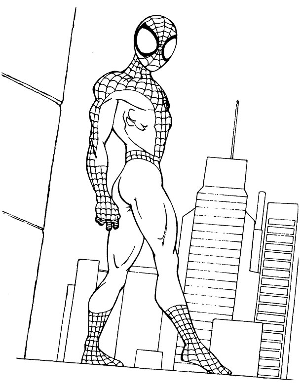 Dibujo para colorear: Spiderman (Superhéroes) #78821 - Dibujos para Colorear e Imprimir Gratis