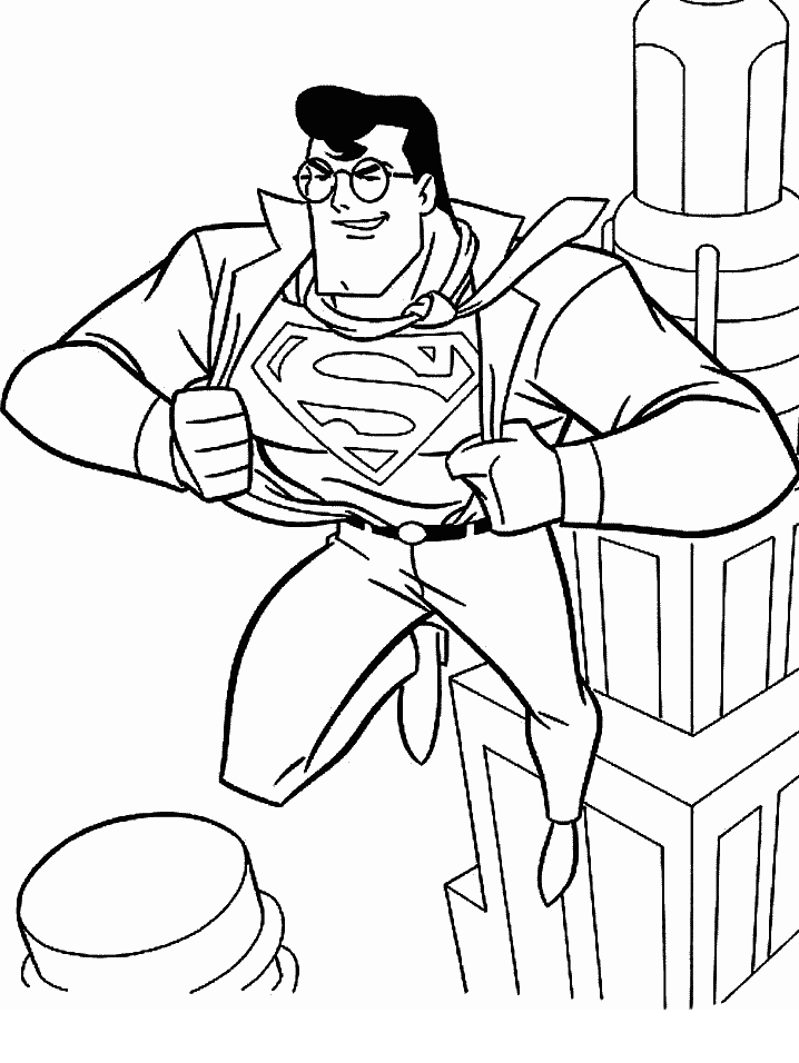 Dibujo para colorear: Superman (Superhéroes) #83621 - Dibujos para Colorear e Imprimir Gratis