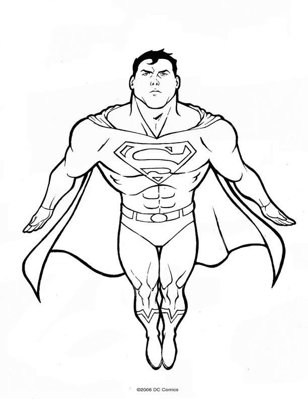 Dibujo para colorear: Superman (Superhéroes) #83655 - Dibujos para Colorear e Imprimir Gratis