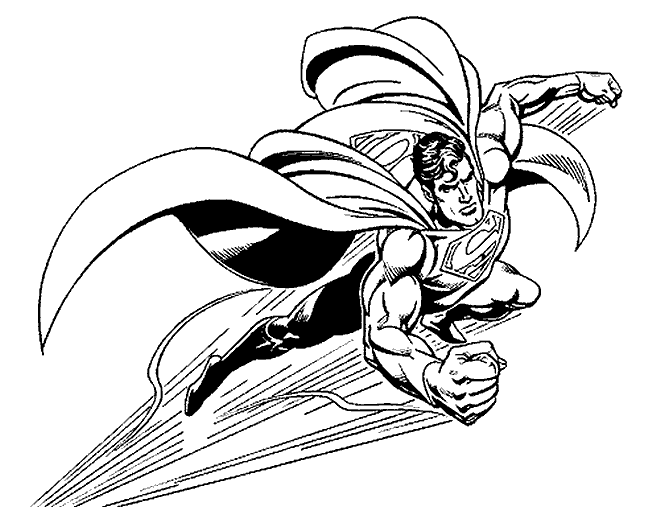 Dibujo para colorear: Superman (Superhéroes) #83703 - Dibujos para Colorear e Imprimir Gratis