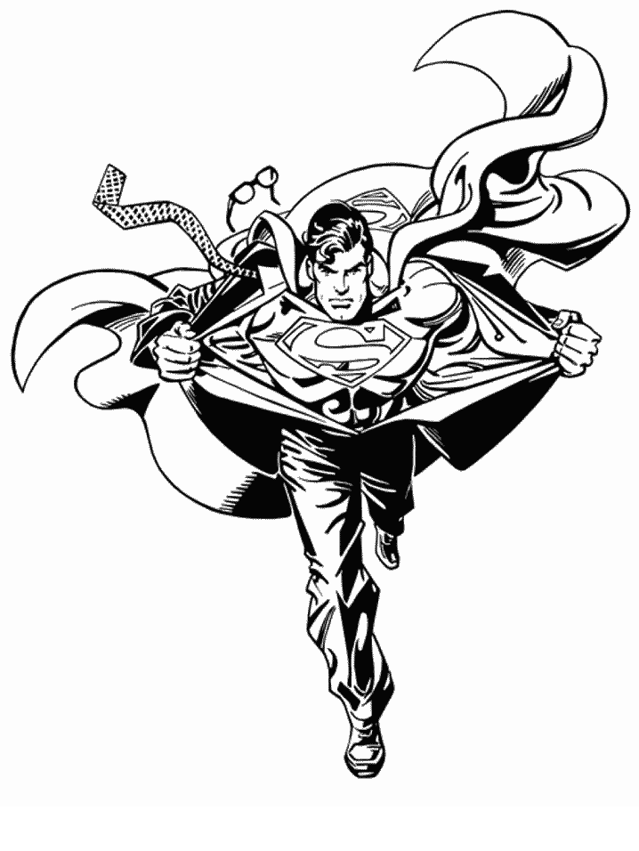 Dibujo para colorear: Superman (Superhéroes) #83726 - Dibujos para Colorear e Imprimir Gratis