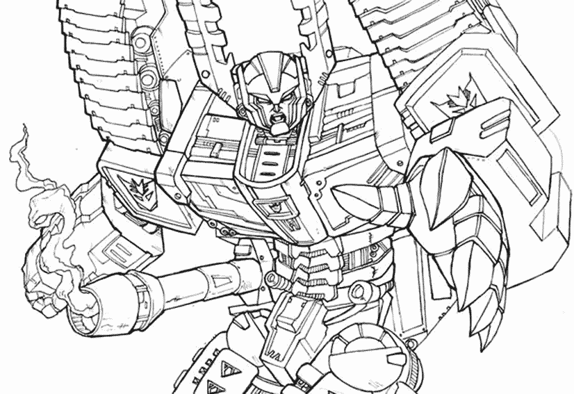 Dibujo para colorear: Transformers (Superhéroes) #75145 - Dibujos para Colorear e Imprimir Gratis
