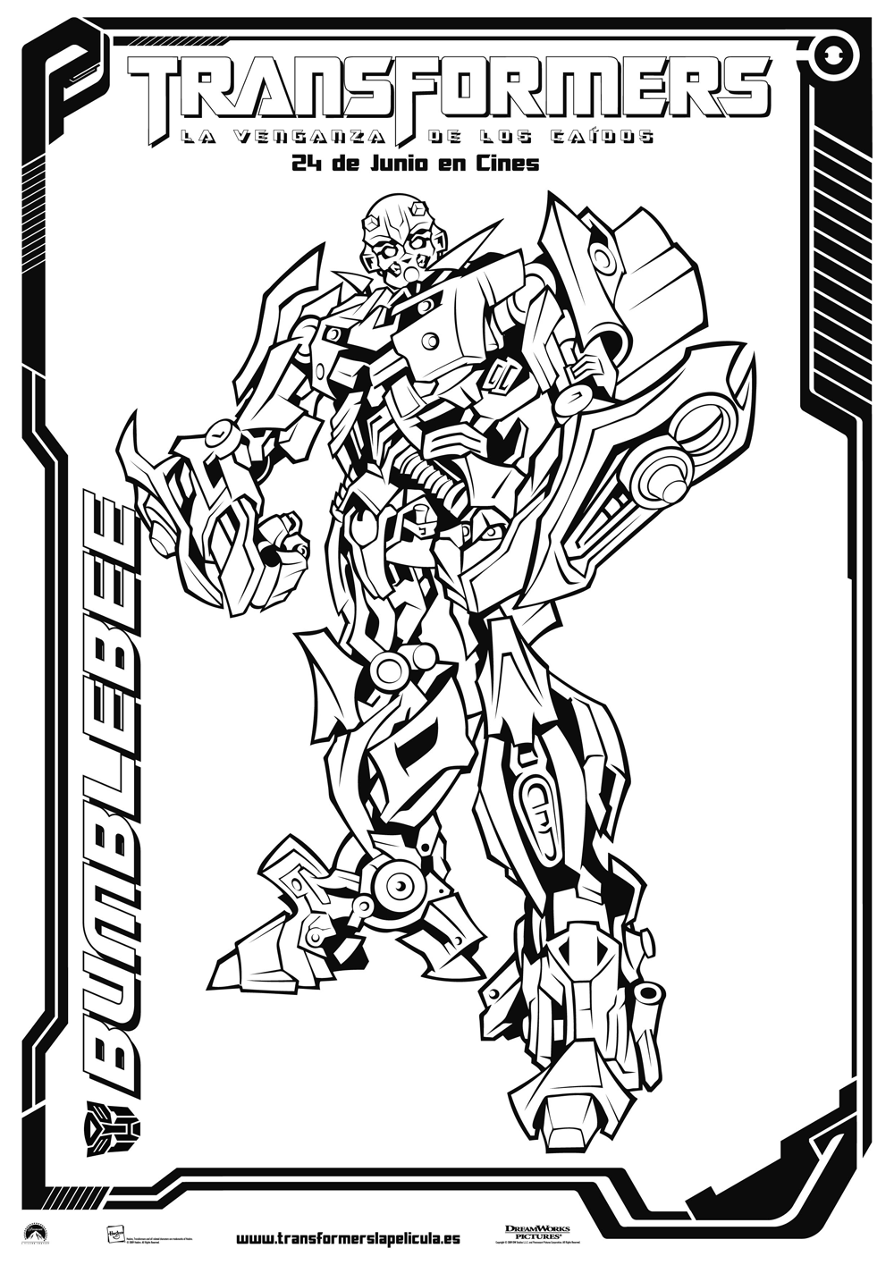 Dibujo para colorear: Transformers (Superhéroes) #75154 - Dibujos para Colorear e Imprimir Gratis