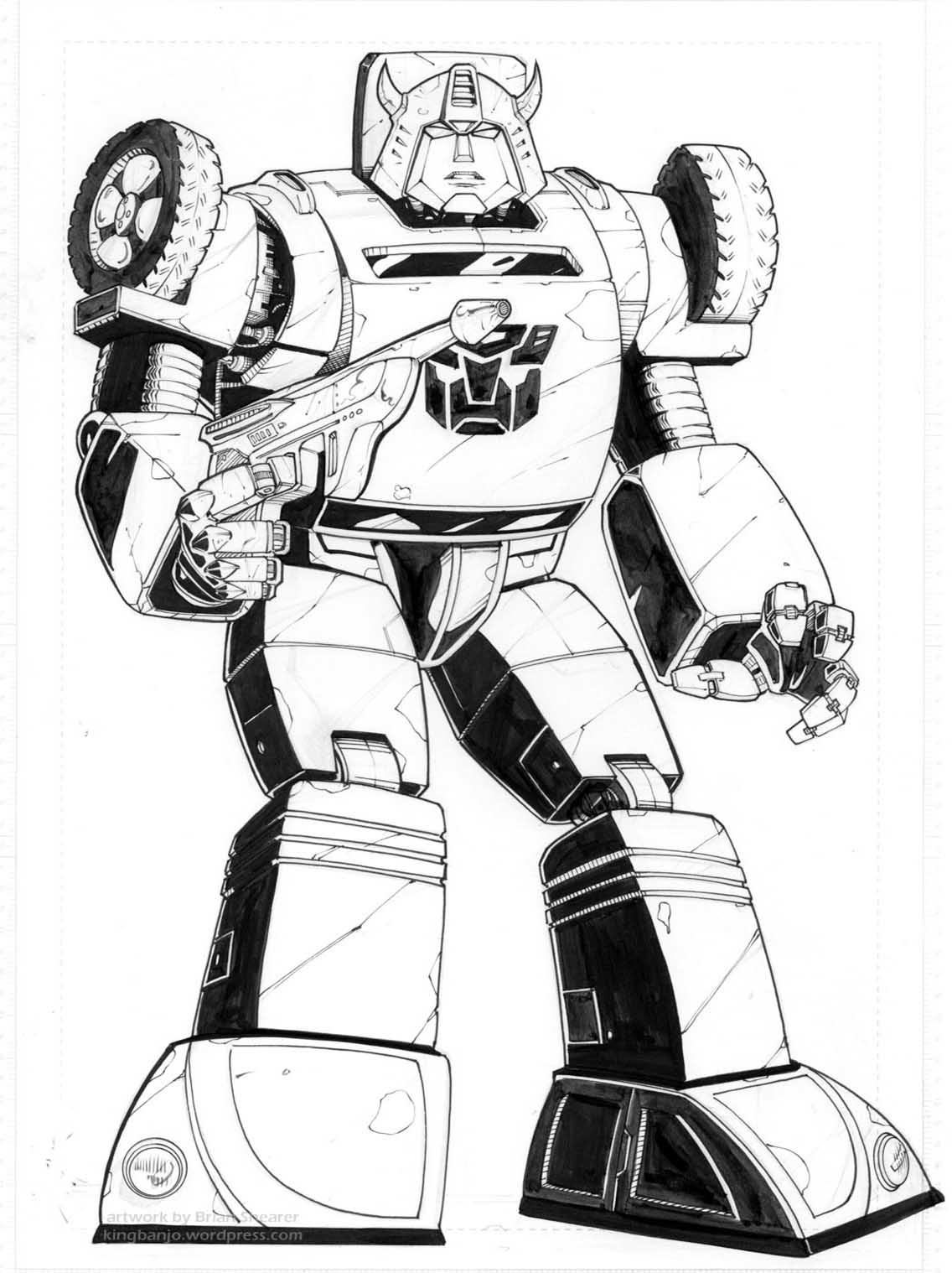 Dibujo para colorear: Transformers (Superhéroes) #75155 - Dibujos para Colorear e Imprimir Gratis