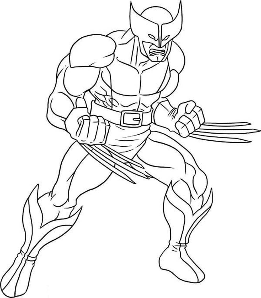 Dibujo para colorear: Wolverine (Superhéroes) #74838 - Dibujos para Colorear e Imprimir Gratis