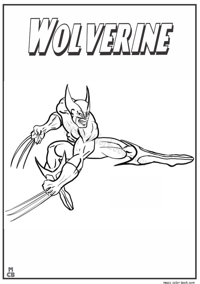 Dibujo para colorear: Wolverine (Superhéroes) #74950 - Dibujos para Colorear e Imprimir Gratis