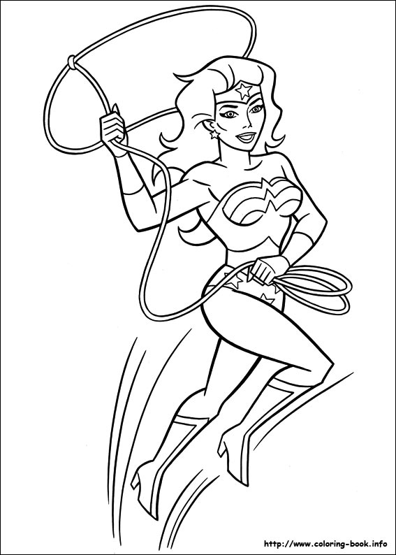 Dibujo para colorear: Wonder Woman (Superhéroes) #74580 - Dibujos para Colorear e Imprimir Gratis