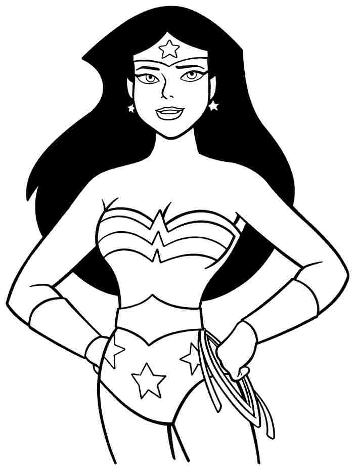 Dibujo para colorear: Wonder Woman (Superhéroes) #74582 - Dibujos para Colorear e Imprimir Gratis