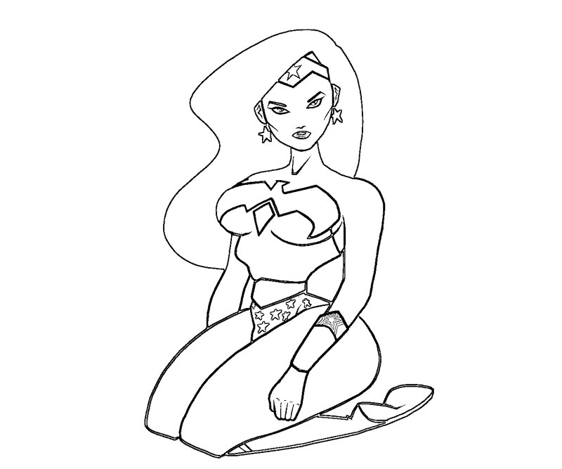 Dibujo para colorear: Wonder Woman (Superhéroes) #74584 - Dibujos para Colorear e Imprimir Gratis