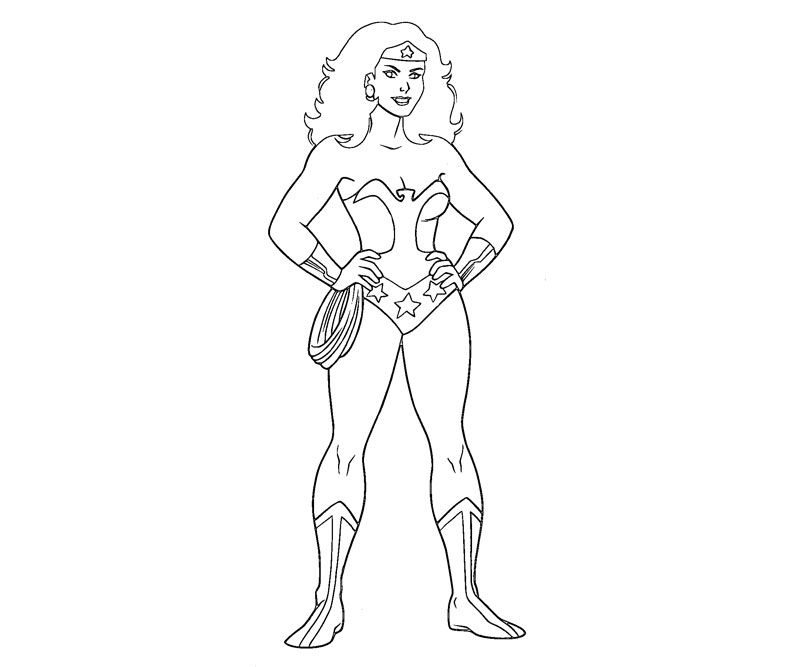 Dibujo para colorear: Wonder Woman (Superhéroes) #74590 - Dibujos para Colorear e Imprimir Gratis