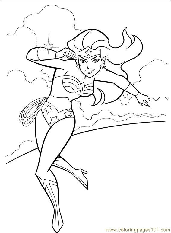 Dibujo para colorear: Wonder Woman (Superhéroes) #74606 - Dibujos para Colorear e Imprimir Gratis