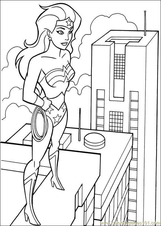 Dibujo para colorear: Wonder Woman (Superhéroes) #74611 - Dibujos para Colorear e Imprimir Gratis