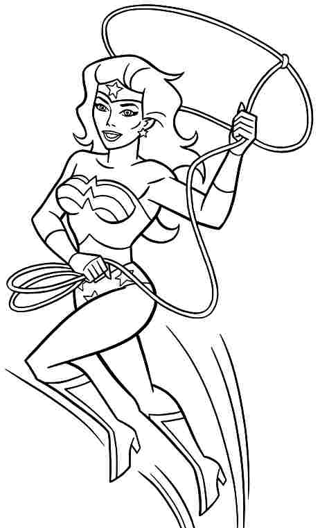 Dibujo para colorear: Wonder Woman (Superhéroes) #74667 - Dibujos para Colorear e Imprimir Gratis