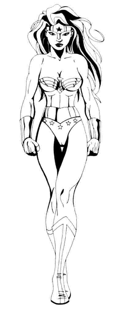 Dibujo para colorear: Wonder Woman (Superhéroes) #74716 - Dibujos para Colorear e Imprimir Gratis